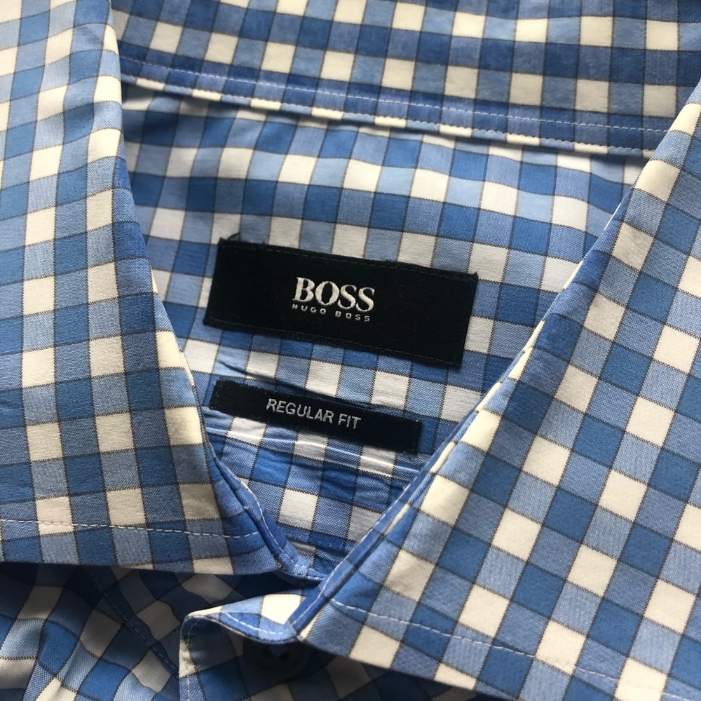 Hugo Boss Blue & White men’s Dress Shirt